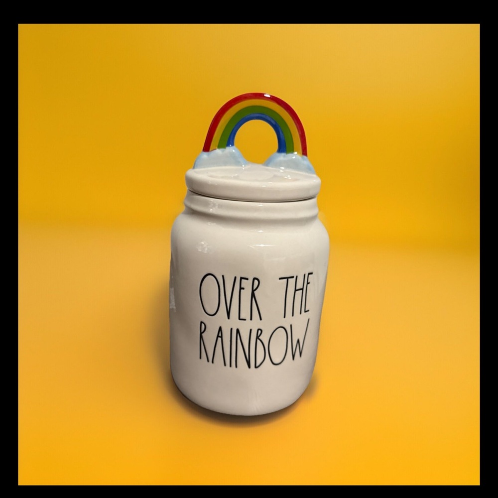 Rae Dunn charming over the rainbow canister